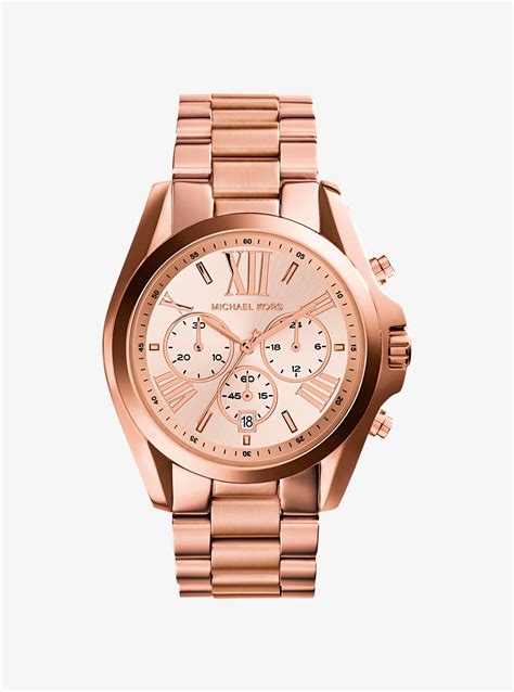 michael kors oversized greer watch rose gold|Women's & Men's Designer Watches .